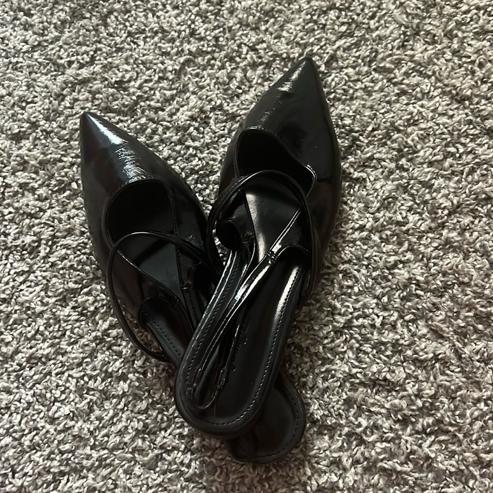 Woman mule flat shoes